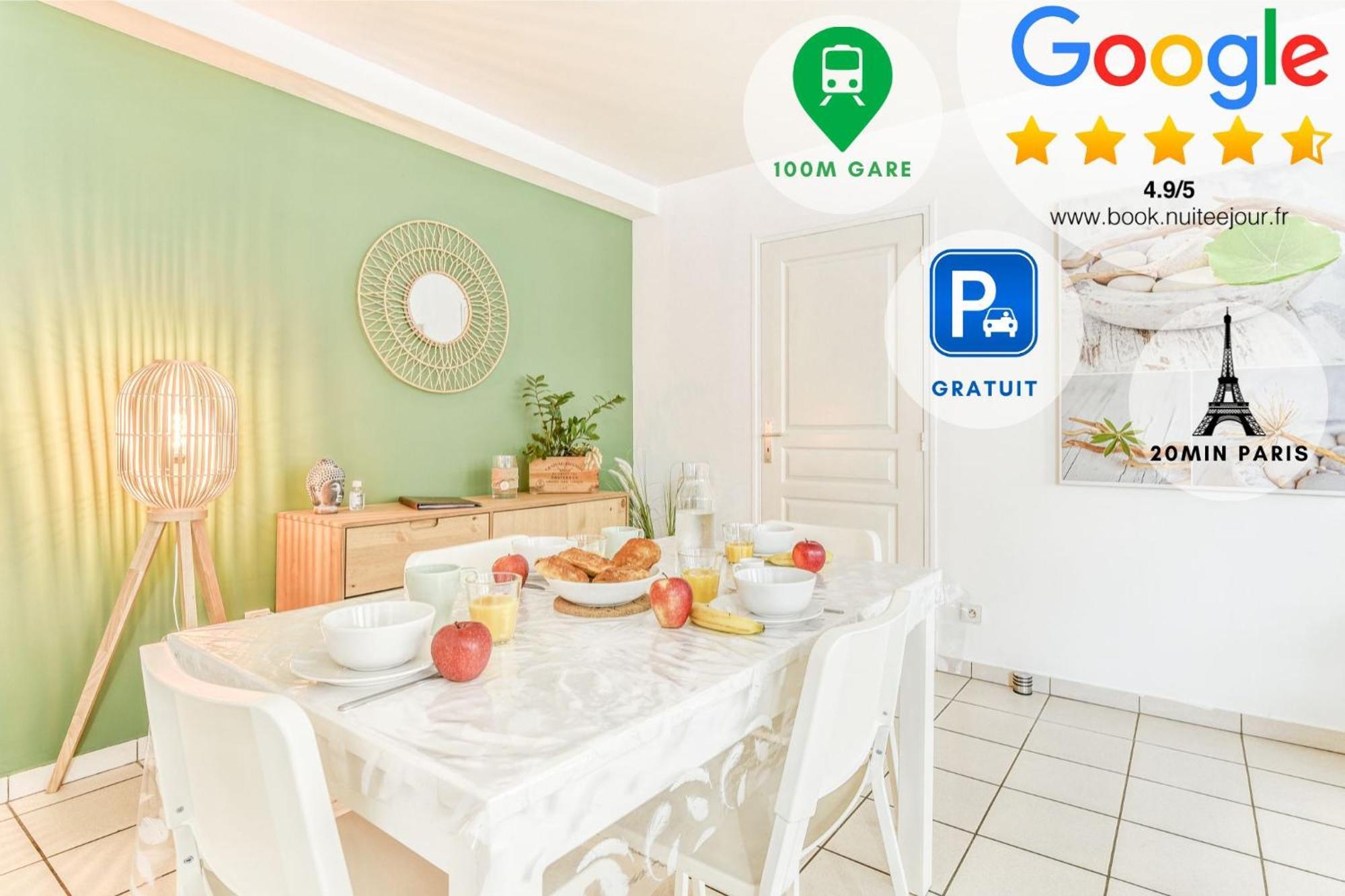 Appart'Hotel Versailles Saint Cyr L'Ecole - Gare Sncf A 100M Et Parking Prive Екстер'єр фото